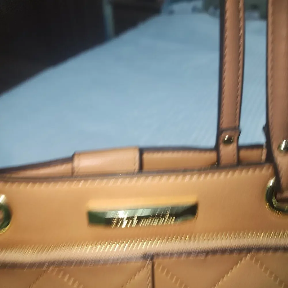 STEVE MADDEN EUC XL BUSINESS FAUX LEATHER TOTE BAG CROSSBODY STRAP INCLUDED